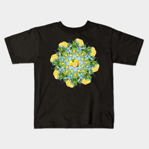 sour lemons fresh mandala Kids T-Shirt by burenkaUA